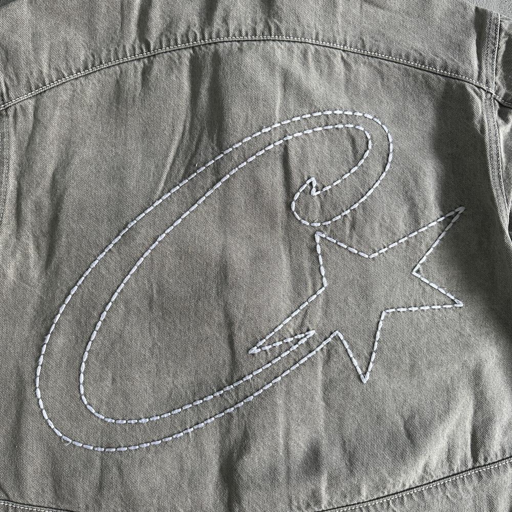 c-star denim jacket-grey