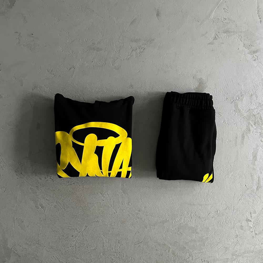 team syna jogger blacksafety yellow