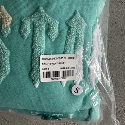 chenille decdoded 2.0 hoodie-tiffany blue