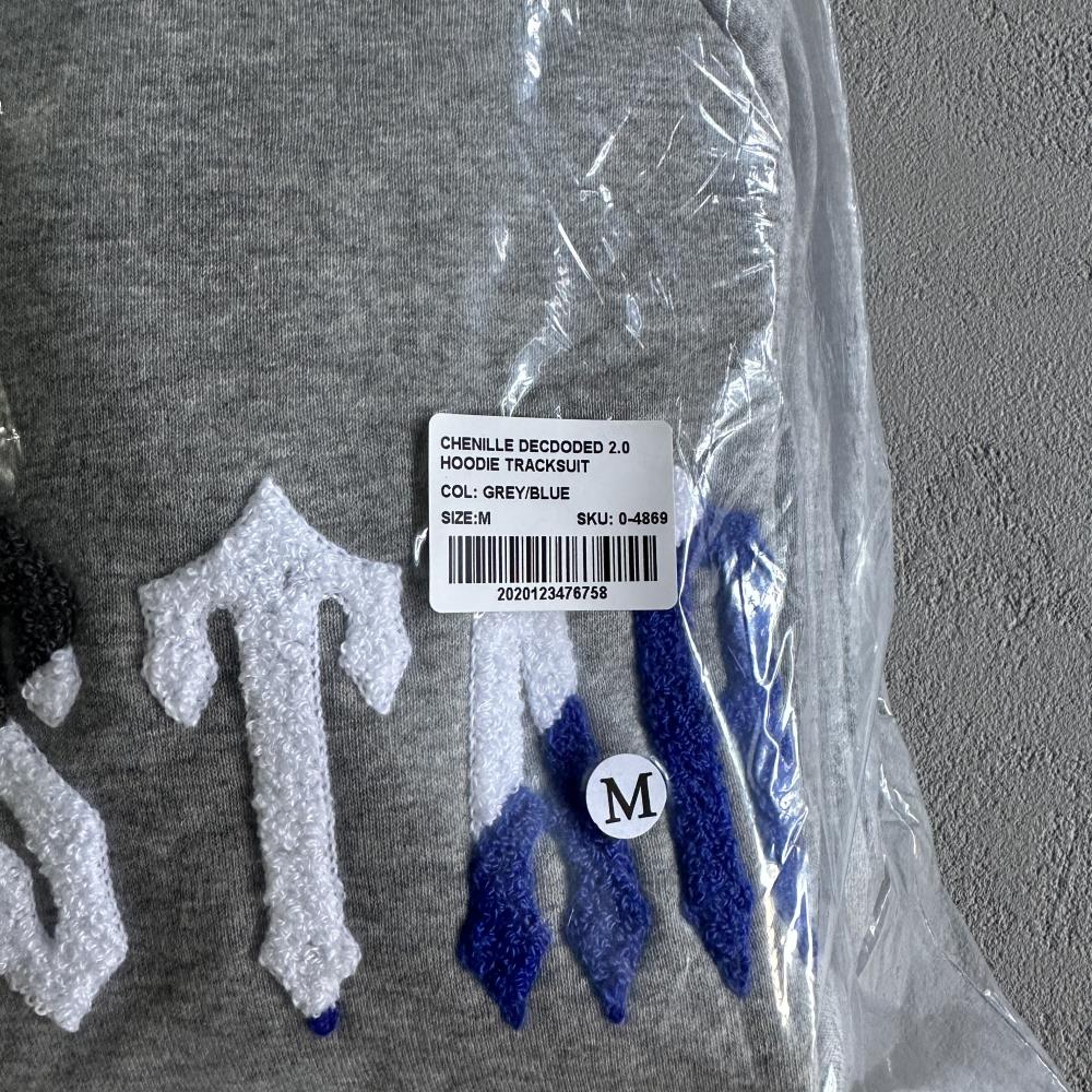 chenille decdoded 2.0 hoodie tracksuit-greyblue