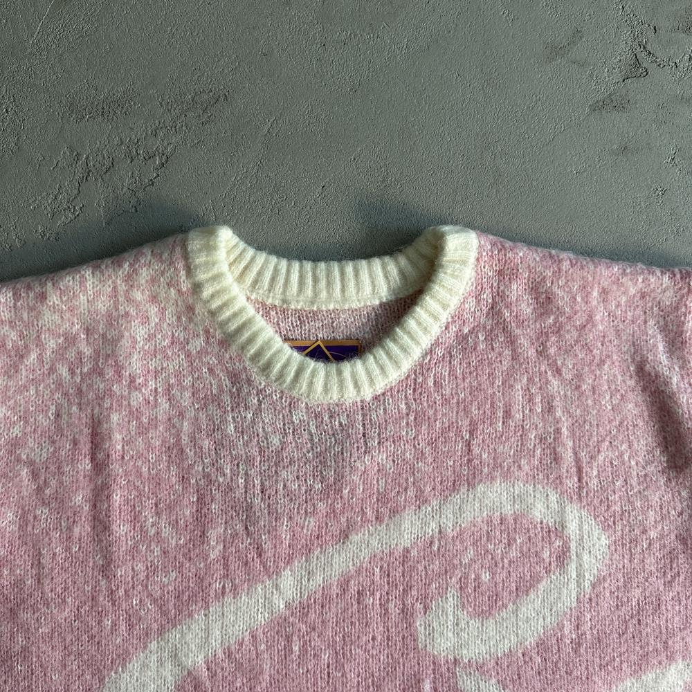 c star mohairknit sweater -pink