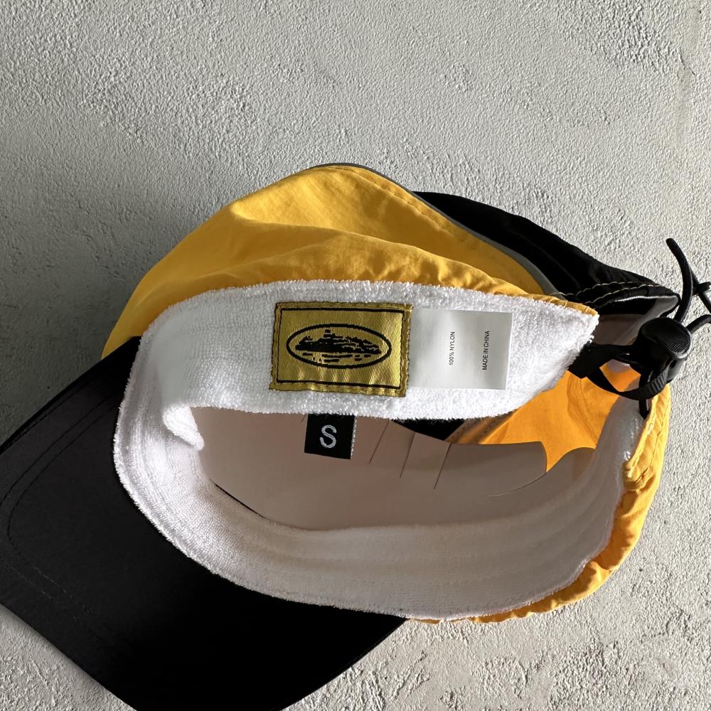 drawstring hat yellow