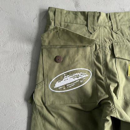 Slant pocket military green Bottoms