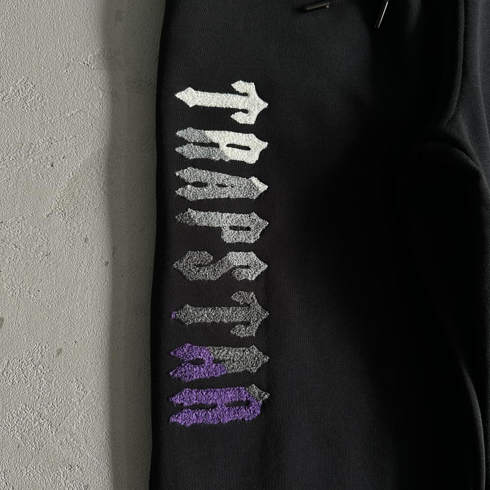 decdoded chenille 2.0 hooded tracksuit-blackpurple