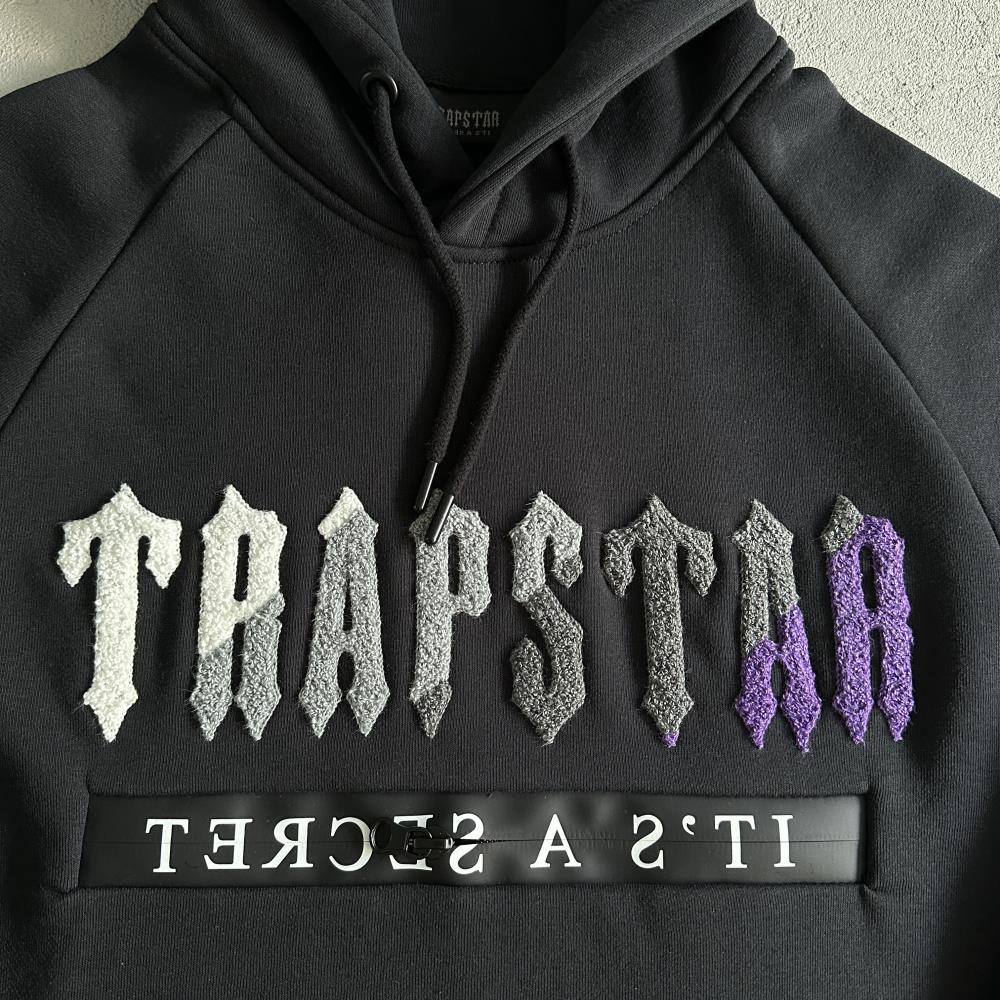 decdoded chenille 2.0 hooded tracksuit-blackpurple