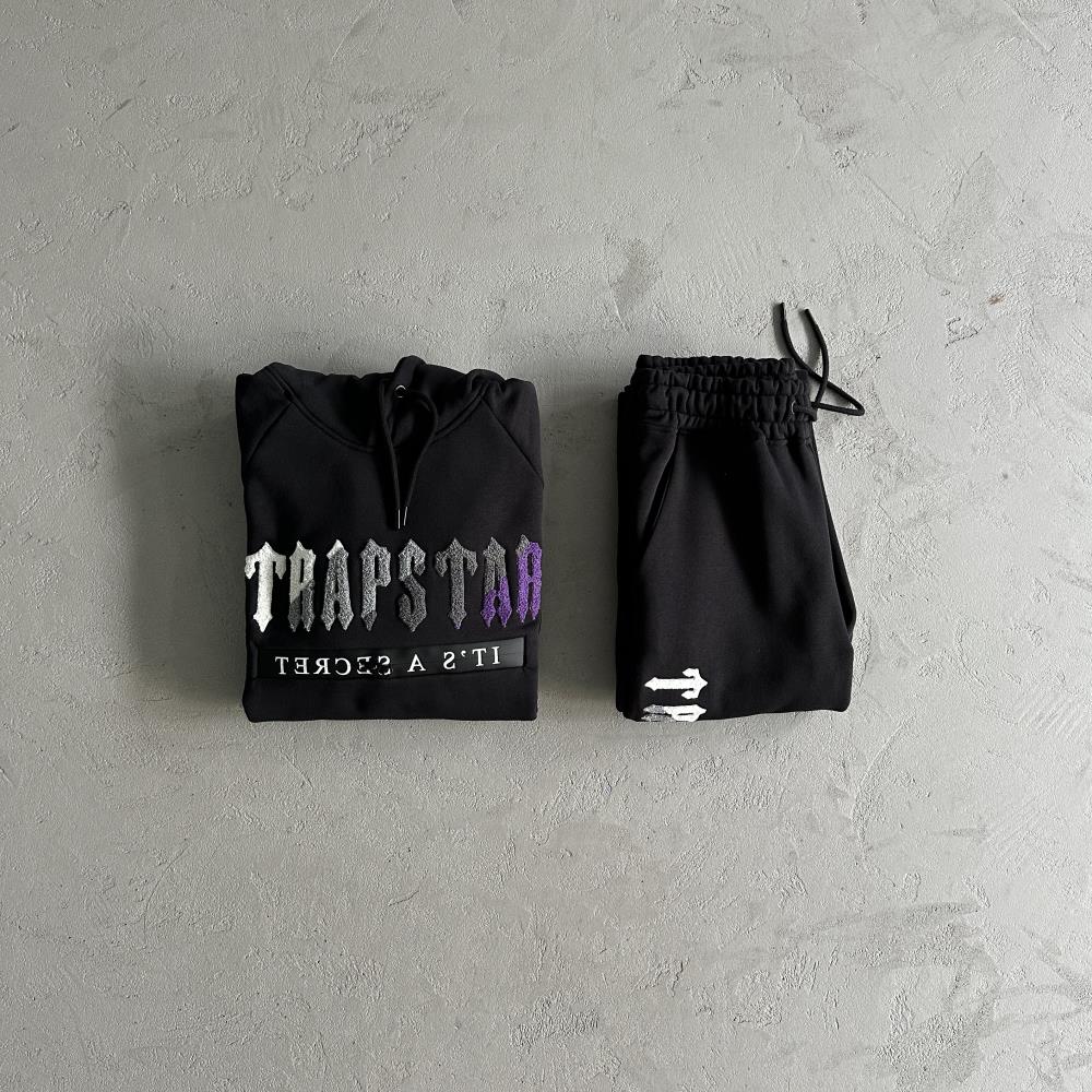 decdoded chenille 2.0 hooded tracksuit-blackpurple