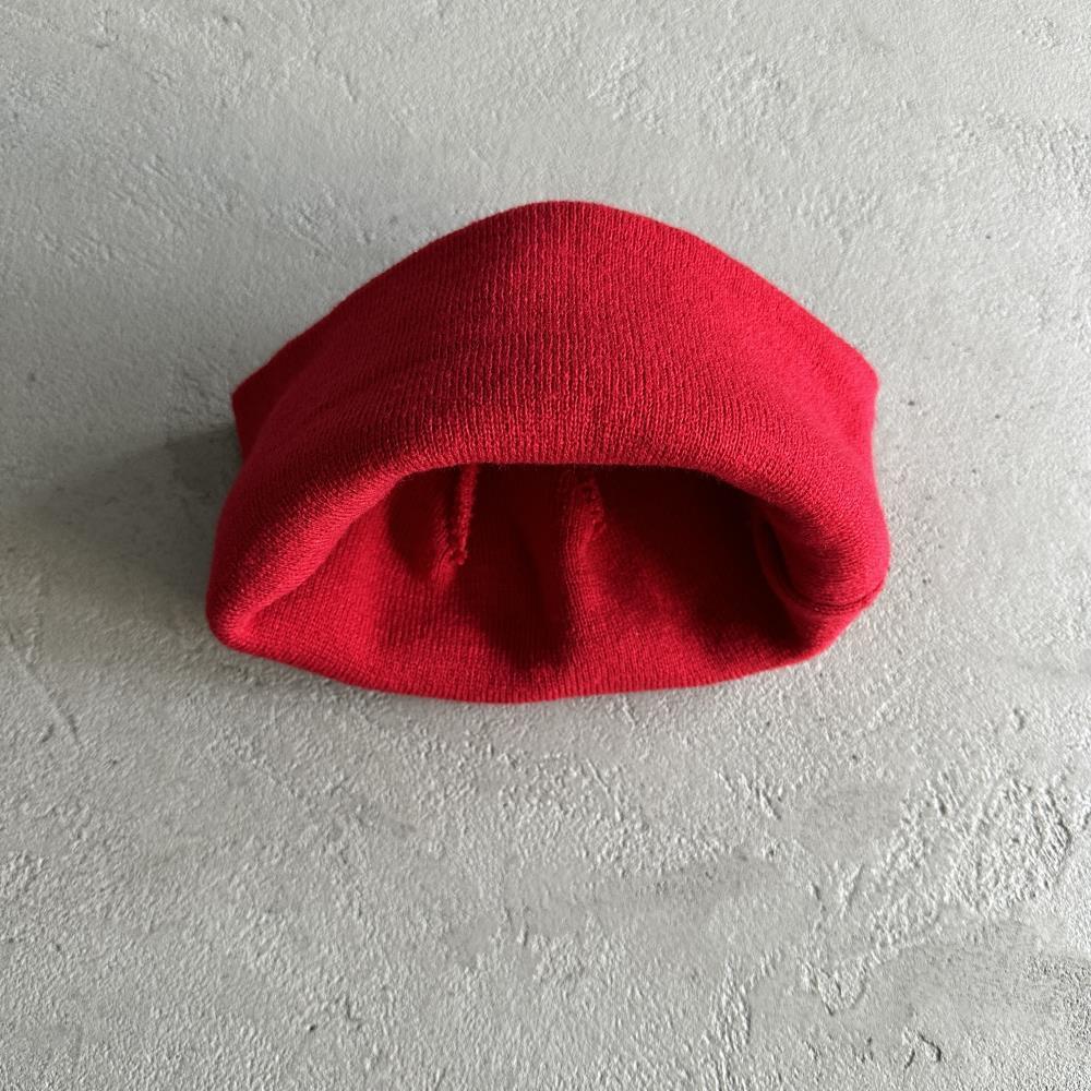 Side embroidered cold hat-red