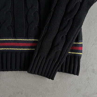 v-neck sweater black