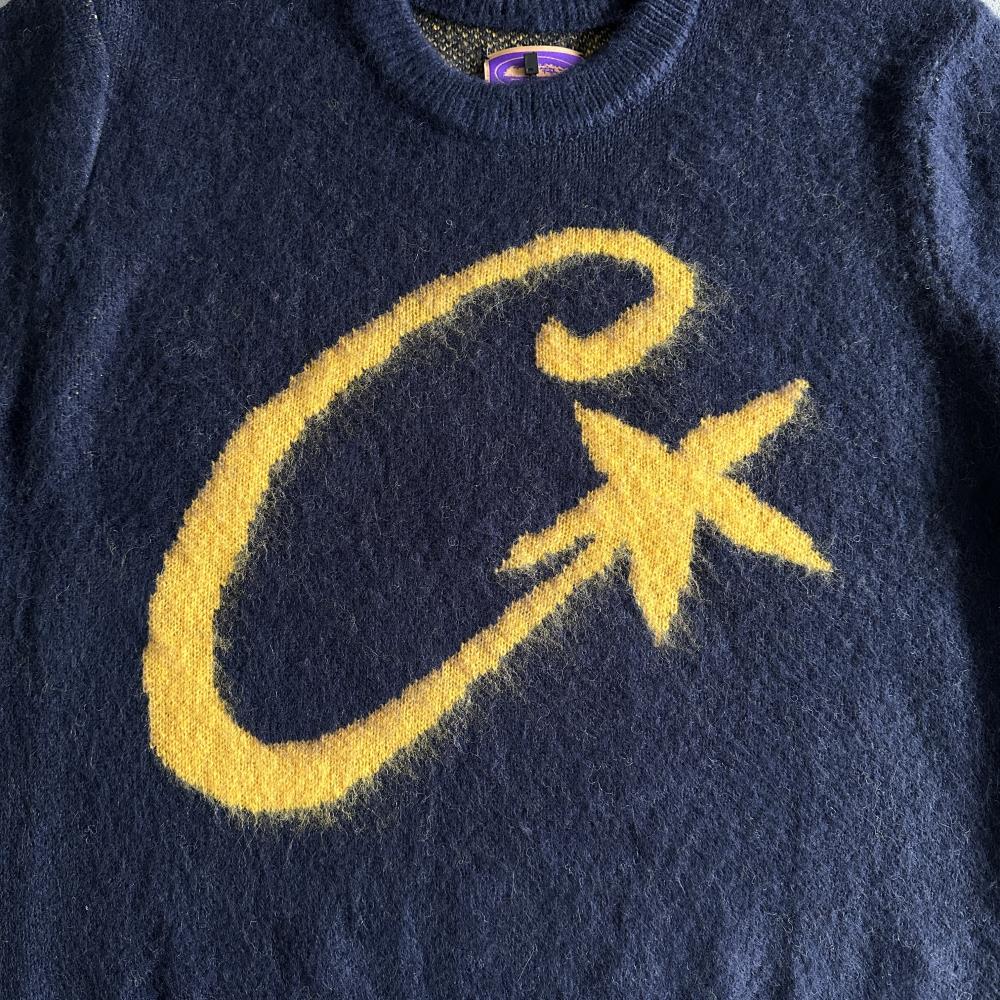 c star mohairknit sweater navy