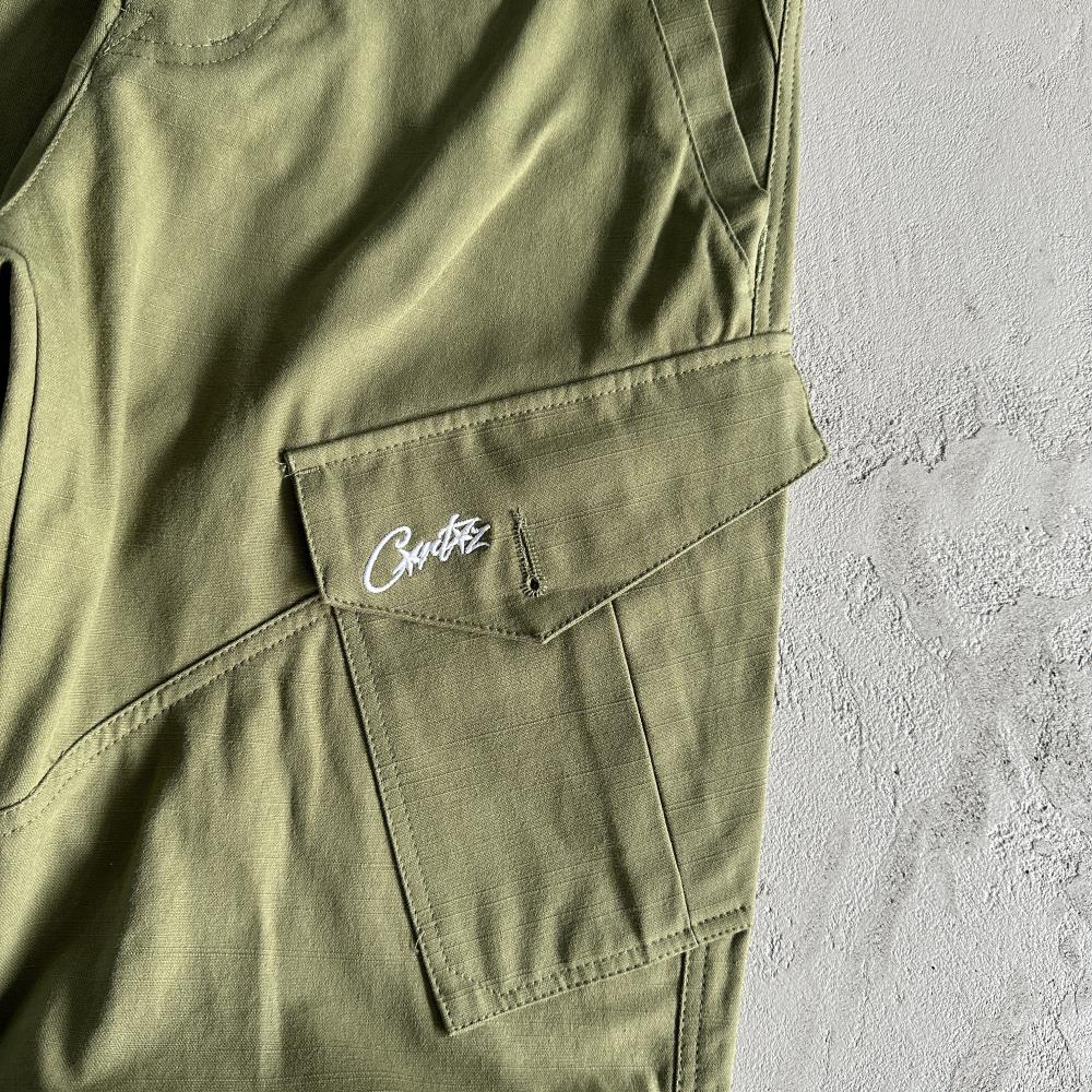 Slant pocket military green Bottoms