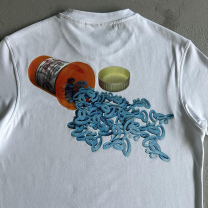 pill tee -white