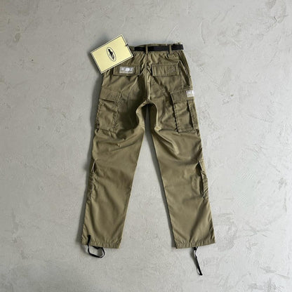 military green logo patch Cargos