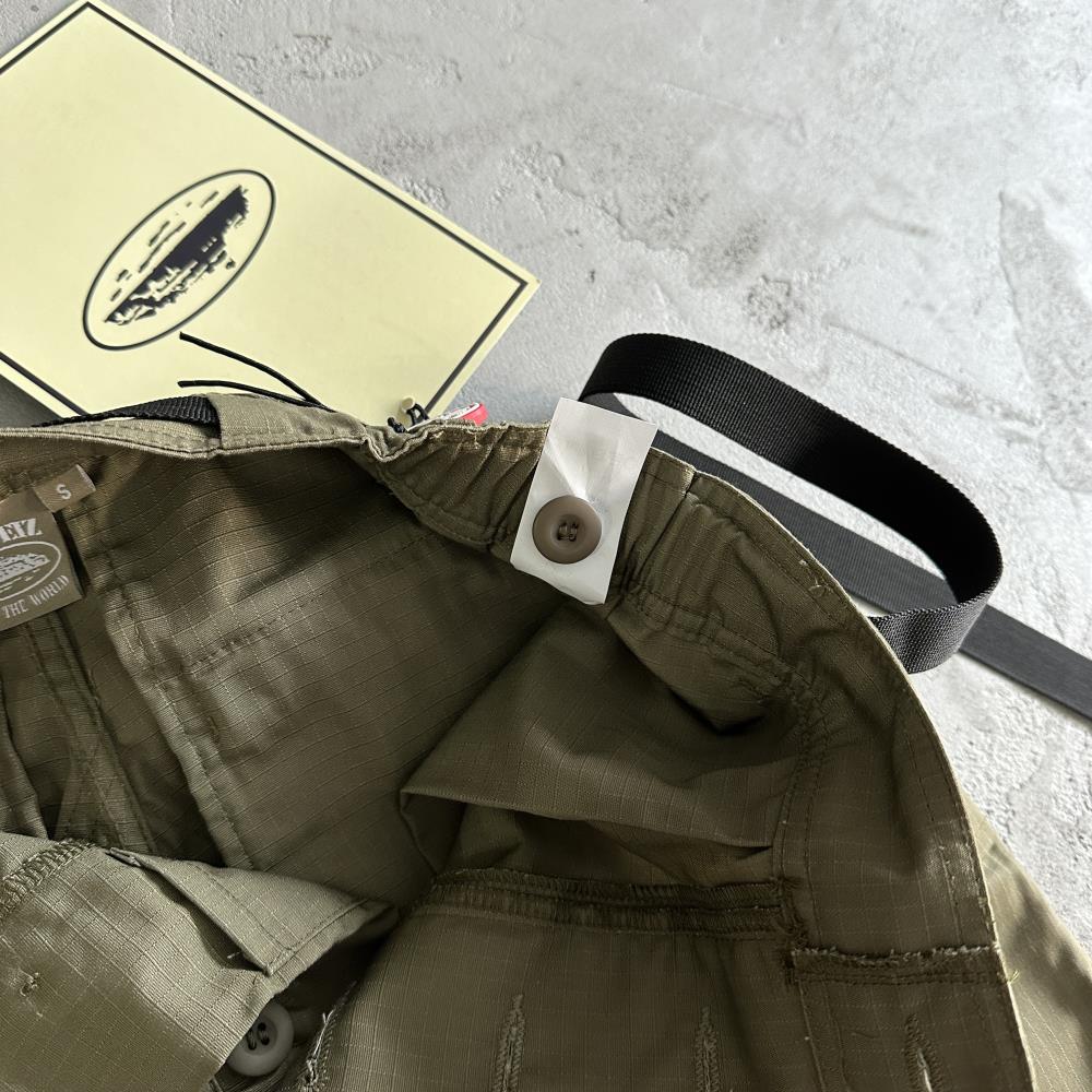 military green logo patch Cargos