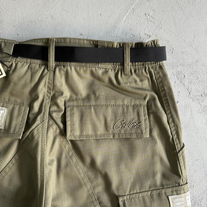 military green logo patch Cargos