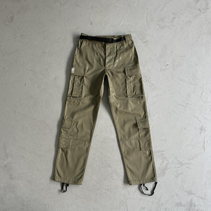 military green logo patch Cargos