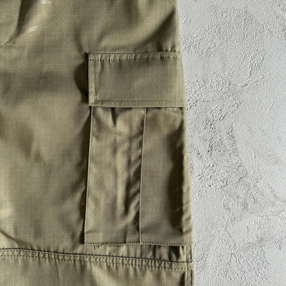 military green logo patch Cargos