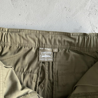 military green logo patch Cargos