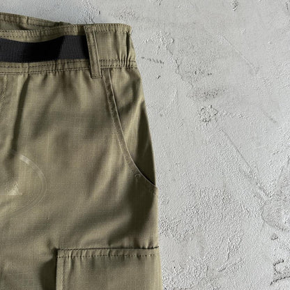 military green logo patch Cargos