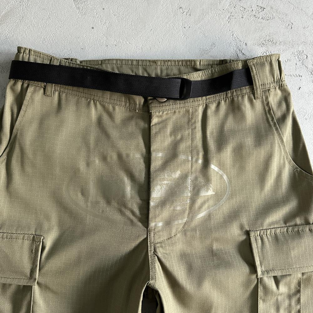 military green logo patch Cargos