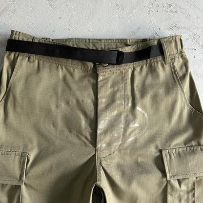 military green logo patch Cargos