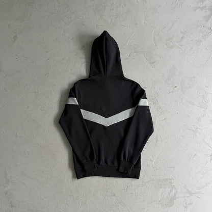 v etripe hoodie tracksuit-blackgrey