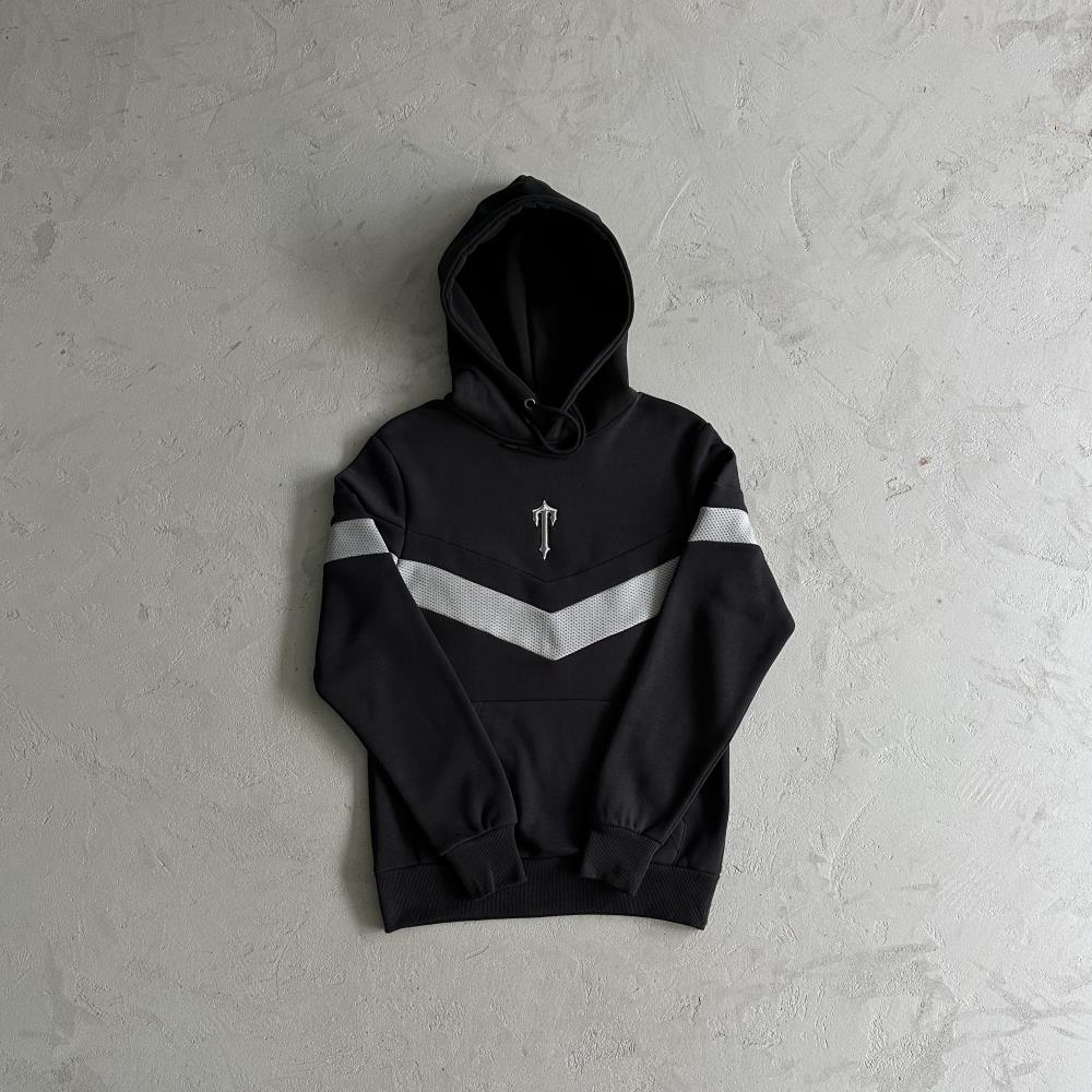 v etripe hoodie tracksuit-blackgrey