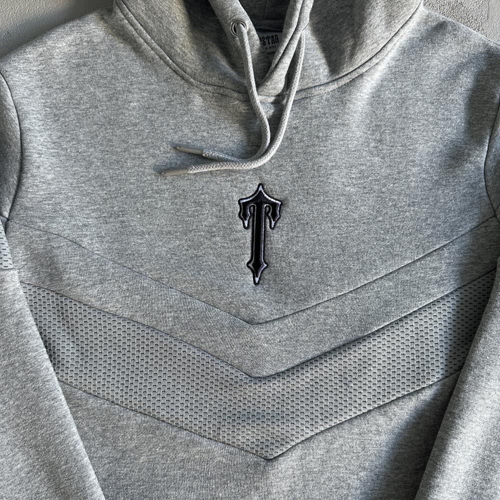 v etripe hoodie tracksuit-grey