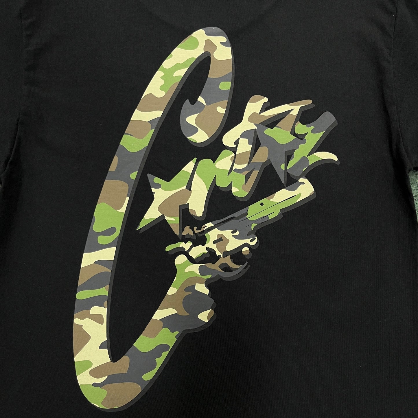 Black/Camouflage Pistol T-Shirt