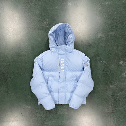 DECODED HOODED PUFFER 2.0 JACKET - ICE BLUE