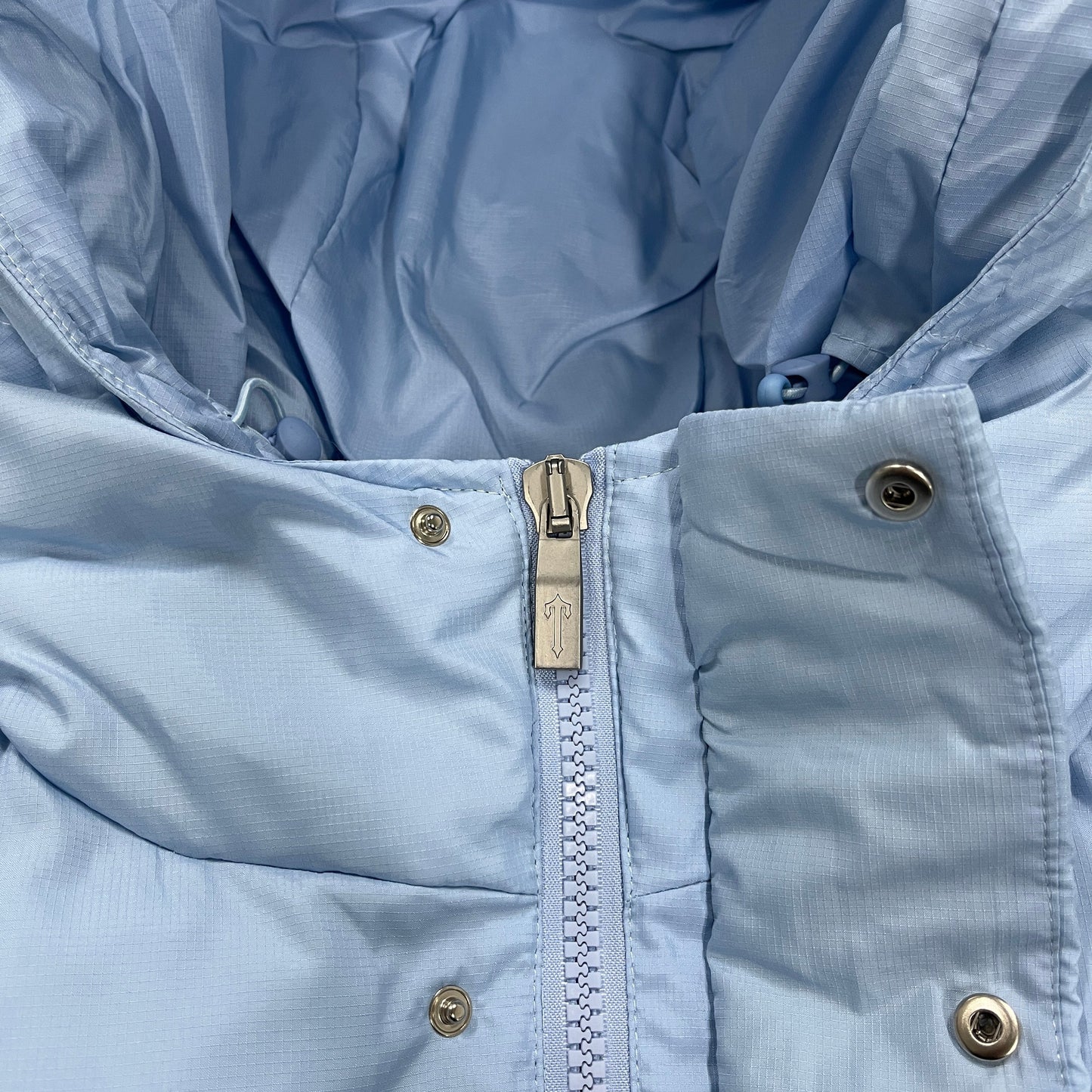 DECODED HOODED PUFFER 2.0 JACKET - ICE BLUE