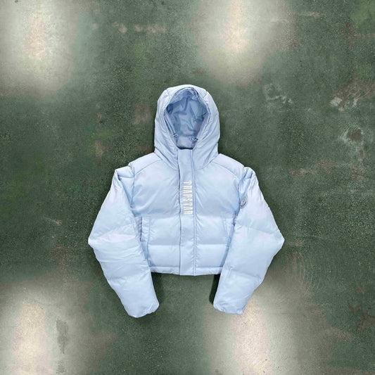 WOMEN'S DECODED HOODED PUFFER 2.0 JACKET -ICE BLUE